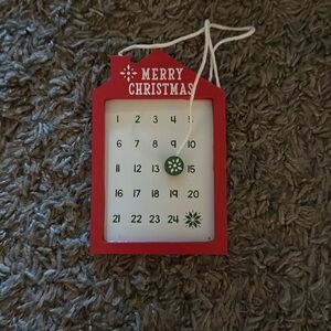 Christmas calendar ornament